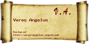 Veres Angelus névjegykártya